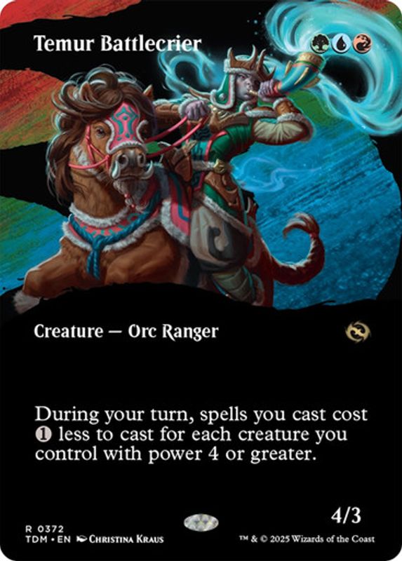 Temur Battlecrier (Borderless)